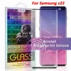 3D Curved Screen Protector For Samsung Galaxy S22 S20 S21 Note20 Ultra S10 S9 S8 Plus Tempered Glass Case Friendly Steel film Edge6153329