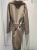 Maxmaras Women's Wrap Coat Camel Hair Coats Big m and Little y in Italy s 23 Autumn/winter Zurigo Mid Length Wool Cashmere Coat RJ3X