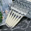 6pcs Laguiole White Silverware Stainless Steel Steak Knives Table Forks Dinner Spoons Dessert Teaspoon Set Mirror Polish Cutlery 240106