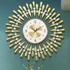 Wall Clocks Design Luxury Art Mural Big Size Aesthetic Watch Minimalist Creative Silent Reloj Pared Living Room Decoration