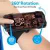 Mobiltelefonernas innehavare 3st/Set Gym Outdoor Sports Armband Mobiltelefonhållare avtagbar 360 graders rotation Silikon Armband Bracket Mobiltelefon Stand YQ240110