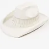 Bérets Cowgirl Elegant Cowgirl pour douche nuptiale Bachelorette Bachelorette Sinom Shimmering Wide Brim DXAA