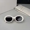 Óculos de sol material de acetato para mulheres feitas à mão de alta qualidade preto branco tartaruga óculos homens moda oval óculos de sol