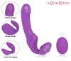 Vagina Strapless Strapon Dildo Vibrator Vrouwen 9 Speed Dubbele Vibrerende Lesbische Afstandsbediening Volwassen Speeltjes voor Vrouwelijke Koppels MX7646440