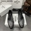 Berluti Business Skórzane buty Oxford Calfskina Ręcznie robione najwyższej jakości wenezia splicowane ręcznie robione kolory Formalwq