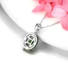 Pendants Natural Chrome Diopside Sterling Silver Pendant 3.5 Carats Unique Special Design Women's Classic Fine Jewelry S925 Top Quality