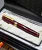 Lusso Picasso Brand 902 Penna stilografica classica vino rosso e nero con cappuccio in rilievo dorato 22K NIB Scrittura materiale scolastico per ufficio Hig3997534