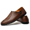 Mens Casual Shoes Sapato Masculino Dress Plus Size Genuine Leather Men Luxury Moccasins 240110