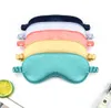 Mulheres imitadas de seda sono máscara de olho portátil viagem eyepatch nap olho remendo resto venda capa de olho máscara de dormir noite eyeshade3004693