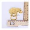 Party Favor 100st Metal Gold Lucky Golden Elephant Bottle Opener Openers Wedding Shower Gift Favors SN2167 Drop Delivery Home Garde DHFUE