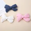 Hair Accessories Baby Bow Clips Woolen Hairpins For Girls Kawaii Infant Winter Barettes Children Presilha Cabelo Side Pin 2pcs