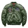 F1 Jacket Men High Quality Thick Army Navy White Military Motorcycle Ma-1 Aviator Pilot Men Bomber Jacket Men 955