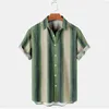 Men's T Shirts Floral Button Down Tropical Holiday Beach