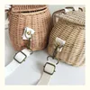 Backpack Style Small big Back Basket Children Bicycle Basket Handmade Tattan bag Basket kid's backpackcatlin_fashion_bags