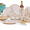 Ensembles de vaisselle en céramique, vaisselle en porcelaine, assiettes, combinaison, Service de table, porcelaine