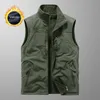 Thermal for Men Tactical Military Vest Denim Men's Winter Jackets Fishing Vests Professional MAN Work Heating Mesh 240110