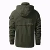 Swobodne kurtki dla męskiej odzieży technologicznej wiatroodporne czarne zielone zielone wojskowe bombowce wiosenne jesienne odzież ponadwymiarowa 6xl 7xl 8xl 240110