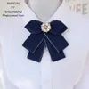 Bank bow tie bow scarf Female professional staff teller decorated bow shirt Work blue bow tie bow scarf bow ite 240109