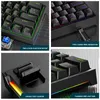 Tangentbord K620 Mini Gaming Mechanical Keyboard 61 Keys RGB HOTSWAP Type-C Wired Gaming Keyboard PBT KeyCaps 60% Ergonomics KeyboardsL240105