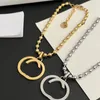 Designer Letter Big Classic Style Gold Plated Charm Box Packaging Boutique Women Chain Armband Rostfritt stål Högkvalitativt smycken