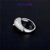 Carter popularny luksusowe pierścienie projektantów modny zestaw projektowy męskiej z głową cyrkonową pierścień otwierający nową spersonalizowaną i modną parę z oryginalnym pudełkiem
