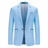 Męskie wiosny i jesień lato biznesowy płaszcz Casual Cuit Professional Formal Top Man Slim Handsome Wear 240110
