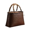 Totes ręcznie robione bambusowe torebki torebka retro mini rattan ceremonia herbaty storagecatlin_fashion_bags