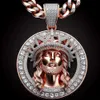 Designer 3 tum GRA -certifierade fina smycken Pass Diamond Tester D Color Moissanite Diamond Hip Hop Iced Out Jesus Pendant