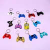 50PCS PVC Keychain Cute Gamepad Colorful Joystick Keyring Wholesale Custom Key Chain for Car Key Accessories Gadget for Man Gift 240110