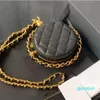 Designer -Mini Round Bags Lambskin Classic Quilted Check Metal Chain Necklace Turns Around the Bag Luxury Shoulder Crossbody Bag 12CM