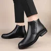 Bottes italiennes hommes chaussures habillées en cuir véritable cheville décontractée affaires léger ascenseur de mariage