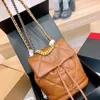 Nouveau Metal Luxury Leather Double Chain Classic Classic Trawstring Women's Women's Fashion Design 2024 MATÉRIAU DURABLE SUPER SUPER POLUDE