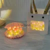 Autre décor à la maison Shell Tulip Night Light Handmade DIY Cadeau Chambre Ambiance Lampe Home Decor Girl Anniversaire Surprise Valentine Fête des Mères Vaiduryd