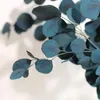 Dekorativa blommor Naturtorkade eviga äpple Eukalyptusblad Runda bevarade 100 g hem levande dekoration gröna växter