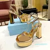 2024 Designer Shoe Genuine Leather Banquet Club Prom Womens 13CM Heels