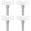 Clocks Accessories 4 Pcs Clock Key Keys Repairing Winders Winding For Button Steel Tools Replacements Metal