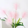 Dekorativa blommor 3-huvud Artificiellt vassgräs Silk Buketter Fake Flower Arrangement Simulering Pampas Diy Eco-vänlig heminredning
