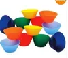 Round shape silicone jelly baking mold 7cm muffin cup cake cups cupcake ZZ