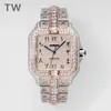 TW Montre de Luxe Babysbreath Diamond Watch 40mm 2824 자동 기계식 이동 남성 감시 손목 시계 relojes