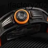 Jf RichdsMers Watch Factory Superclone 95 RM 011 Arancione Ceramica Edizione limitata Moda Tempo libero Polso sportivo