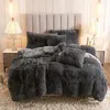 Luxury Ultra Soft Warm Fluffy Bed Set Plush Shaggy Bedding Däcke Cover Hoalure Bedroom Supplies Soft Plush Shaggy Däcke Cover 240111