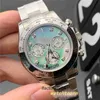 Luksusowy Rolaxs Watch Automatyczny ruch Czystość Fabryka Pięć gwiazdek V3 Rozmiar 40 mm średnica 12,4 mm funkcja rozrządu Sapphire Pierścień Stalowy pasek