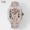 TW Montre de Luxe Babysbreath Diamond Watch 40mm 2824 자동 기계식 이동 남성 감시 손목 시계 relojes