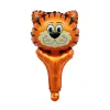 Wholesale Mini Animal Head Handheld Aluminum Film Balloon Hot Sale Gift Aluminum Foil Party Decoration Balloon BJ