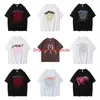 TSHIRTS SP5DER MENS KOMENS Högkvalitativ t-skjortor Fashion Letter Frame Tryckt Black Pink Men Spider T-shirt Cotton Casual Tees VCCI