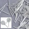 Componenti Bulk 1000PCS Pin 925 Risultati di gioielli in argento sterling Fine Ear Stud Pin Post Risultati di orecchini fatti a mano