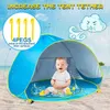 Tenda da spiaggia per bambini all'aperto Pop-up Piscina ombreggiata portatile Protezione UV Riparo per il sole per bambini Giochi d'acqua per bambini Giocattoli Tenda da casa 240110