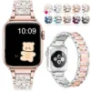 Correa de cadena de joyería de lujo para Apple Watch Band Ultra 2 49 mm 41 mm 45 mm 40 mm 44 mm 42 mm 38 mm Pulsera de bucle Pulsera de diamantes Serie IWatch 8 7 6 5 4 3 SE