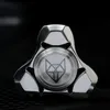 Mini Double Leaf Hand Spinner Edelstahl Metall EDC Zappeln Finger Stress Tri-Autismus ADHS Angst Spielzeug 220505