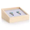 Bambu sammet smycken display magasin ring hållare lådöring halsband armband hänge visningsorganisatör smycken lagring mode 240110
